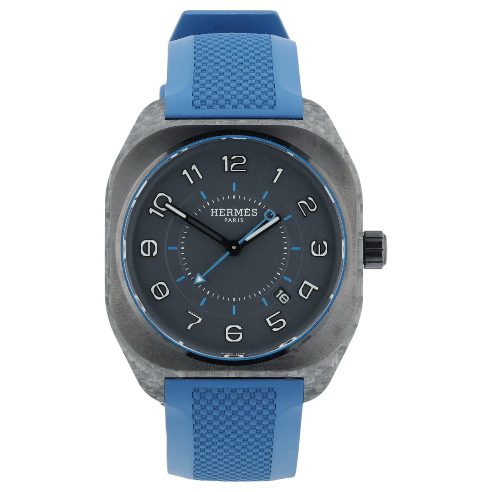 Hermes H08 Carbon & Titanium Gray Dial 42mm Automatic Movement Men’s Watch