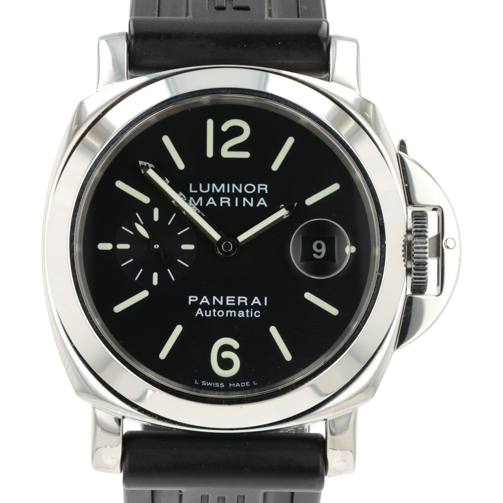 Panerai Luminor Marina Black Dial Stainless Steel 44mm Automatic Mens PAM00104
