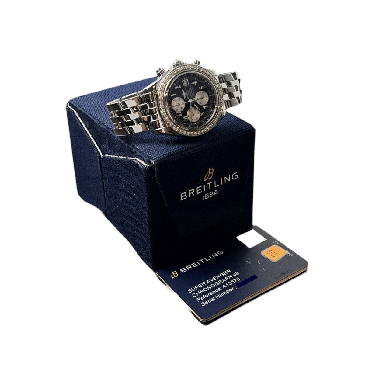Breitling Avenger Stainless Steel Black Dial 48mm Automatic Men’s Watch A13375
