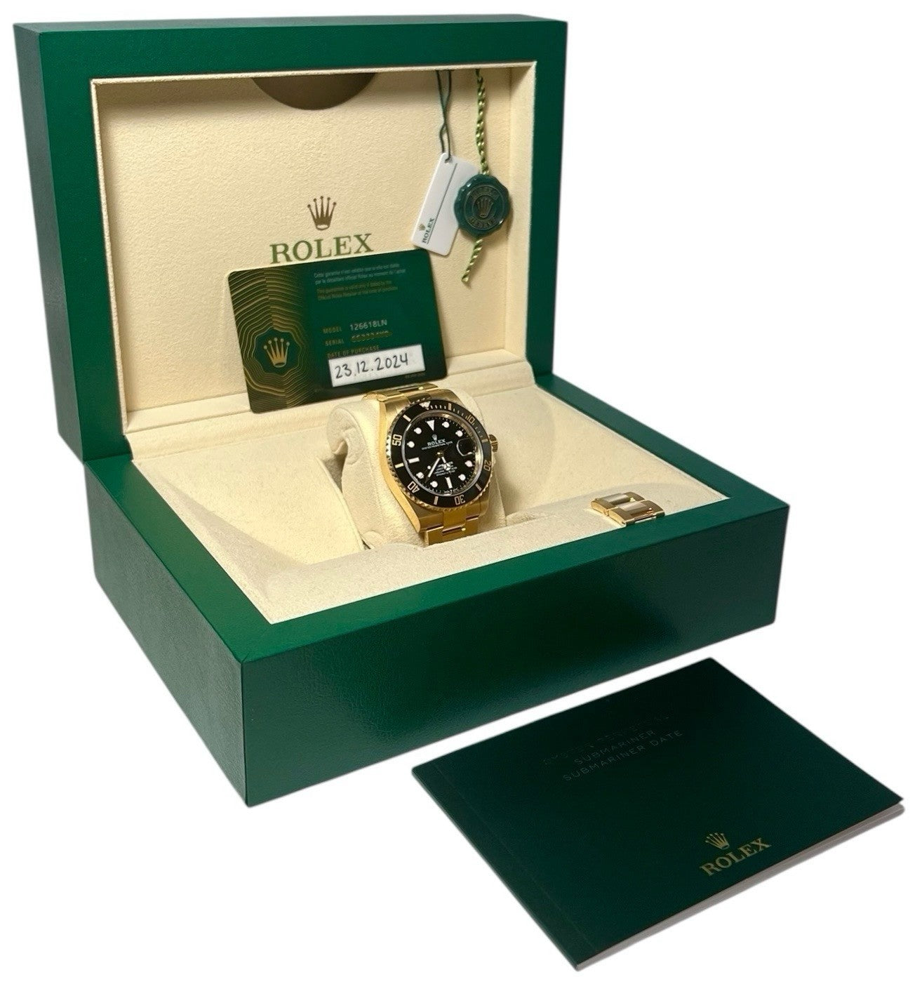 2024 Rolex Submariner 18k Yellow Gold 41mm Automatic Men’s Watch 126618LN