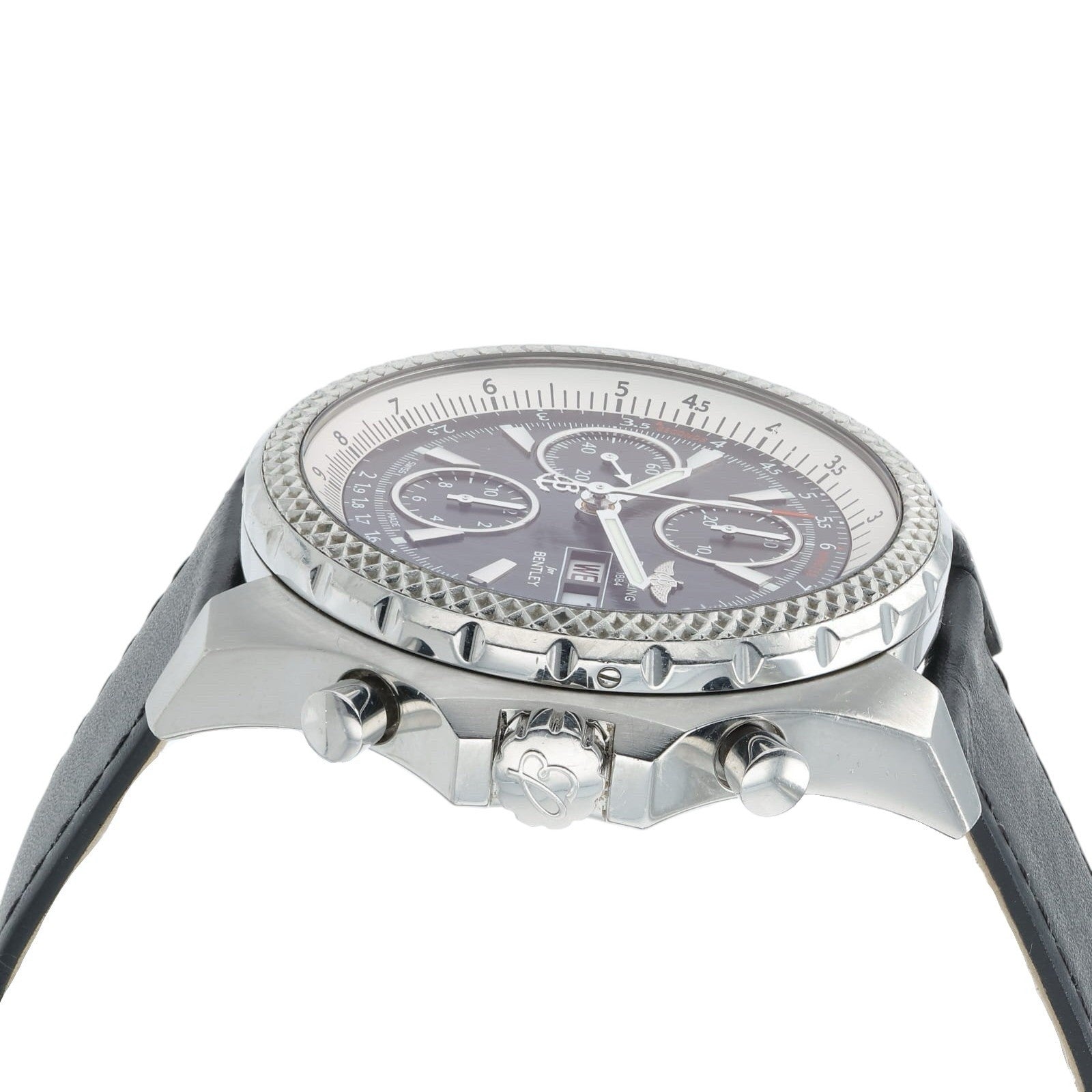 Breitling Bentley GT Black Dial Stainless Steel 44mm Automatic Mens Watch A13363