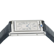 Cartier Tank Basculante White Dial Steel 25mm Manual Wind Men's Watch 2390