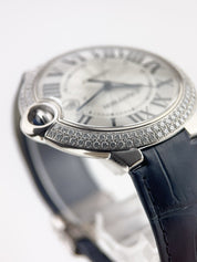 Cartier Ballon Bleu 18k White Gold Silver Dial 42mm Automatic Men’s WE9009Z3