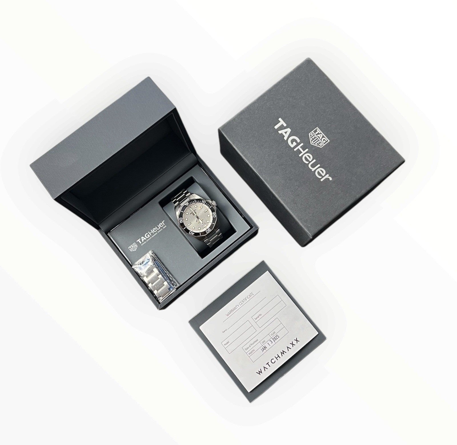 Tag Heuer Aquaracer Gray Dial Stainless Steel 43mm Automatic Mens Watch WBP201C