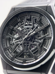 Zenith Defy Skeleton Black Ceramic 41mm Men’s Watch 49.9000.670 - Box/Papers