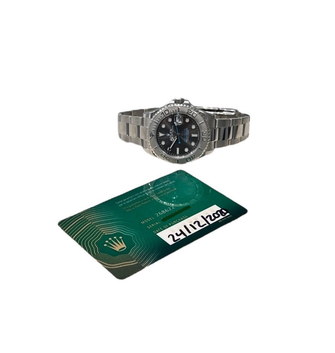 Rolex Yacht-Master Stainless Steel Grey Dial 37mm Automatic Men’s Watch 268622