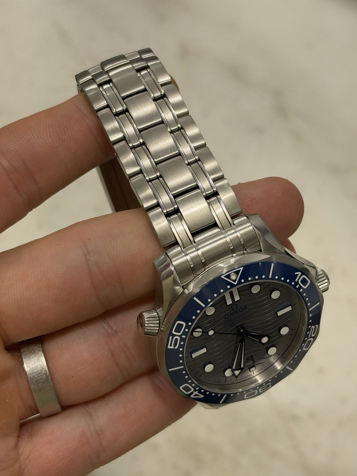 Omega Seamaster Steel Gray Dial 42mm Automatic Mens Watch 210.30.42.20.06.001