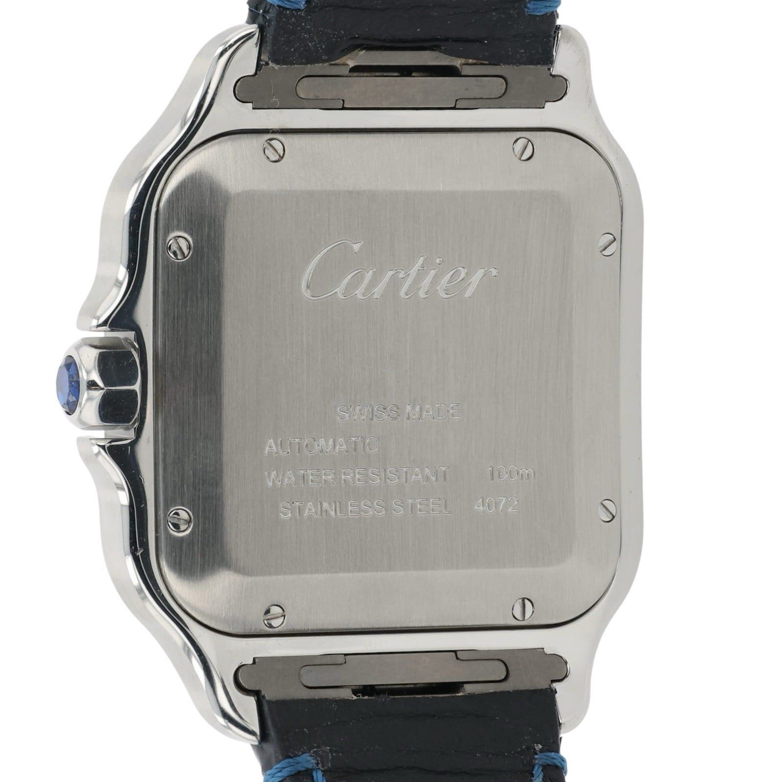 Cartier Santos Gradient Blue Dial Stainless 40mm Automatic Men’s Watch WSSA0030