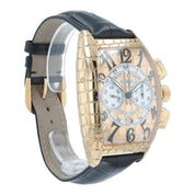 Franck Muller Chronograph 18k Rose Gold 39mm Gold Dial Automatic Mens Watch 9880