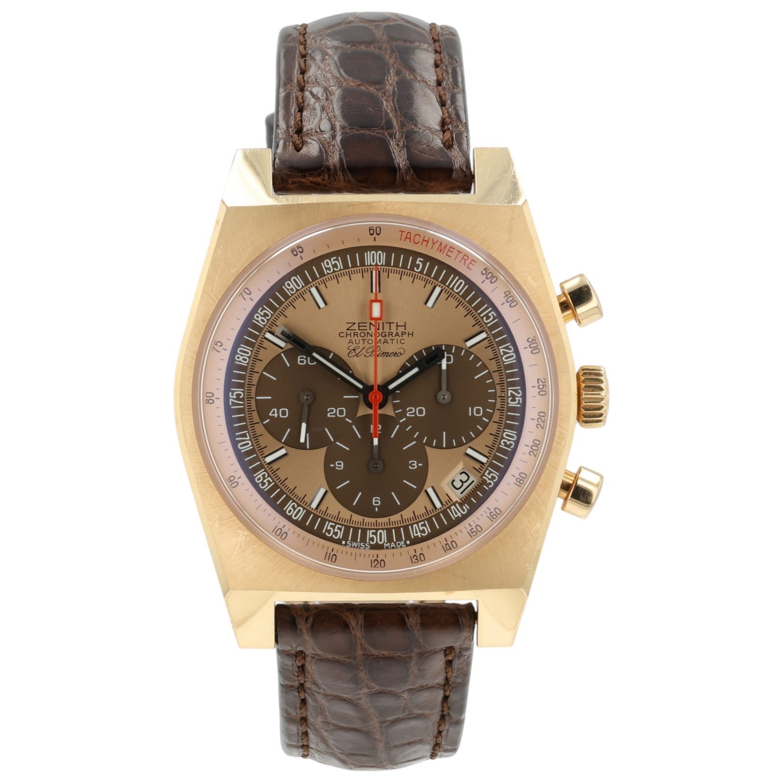 Zenith El Primero New Vintage 1969 Copper Dial 18k Rose Gold 40mm 18.1969.469