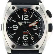 Bell & Ross BR 02 Stainless Steel Black Dial 44mm Automatic Mens Watch BR02-20-S
