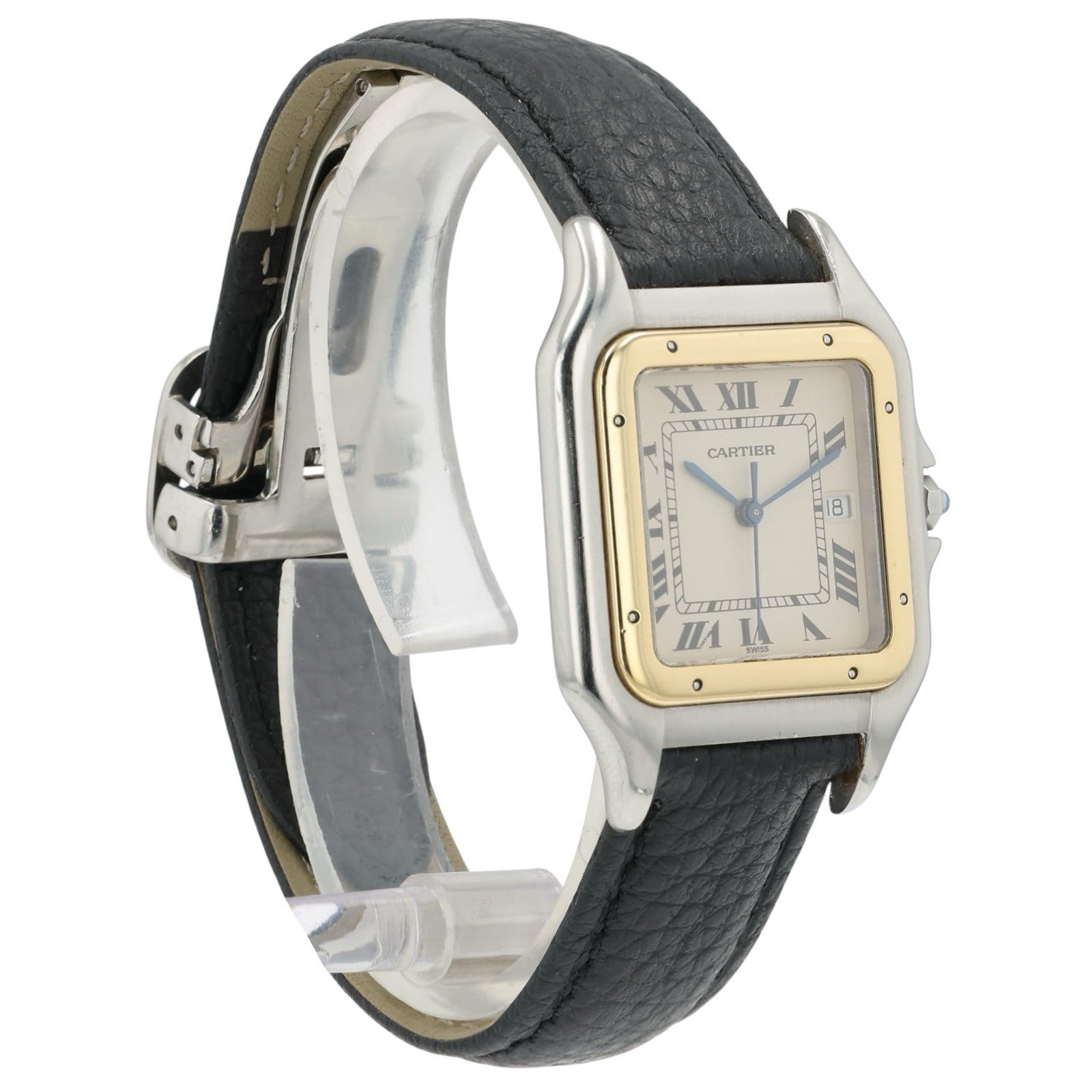 Cartier Panthere Large Silver Dial Steel and Gold 29mm Quartz Men’s Watch 8395
