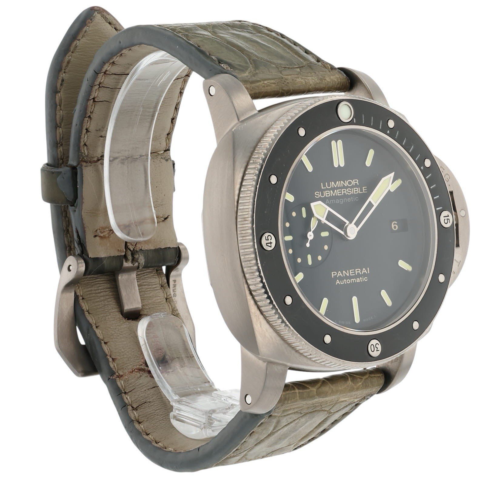 Panerai Luminor Submersible Titanium Black Dial 47mm Automatic Mens PAM00389