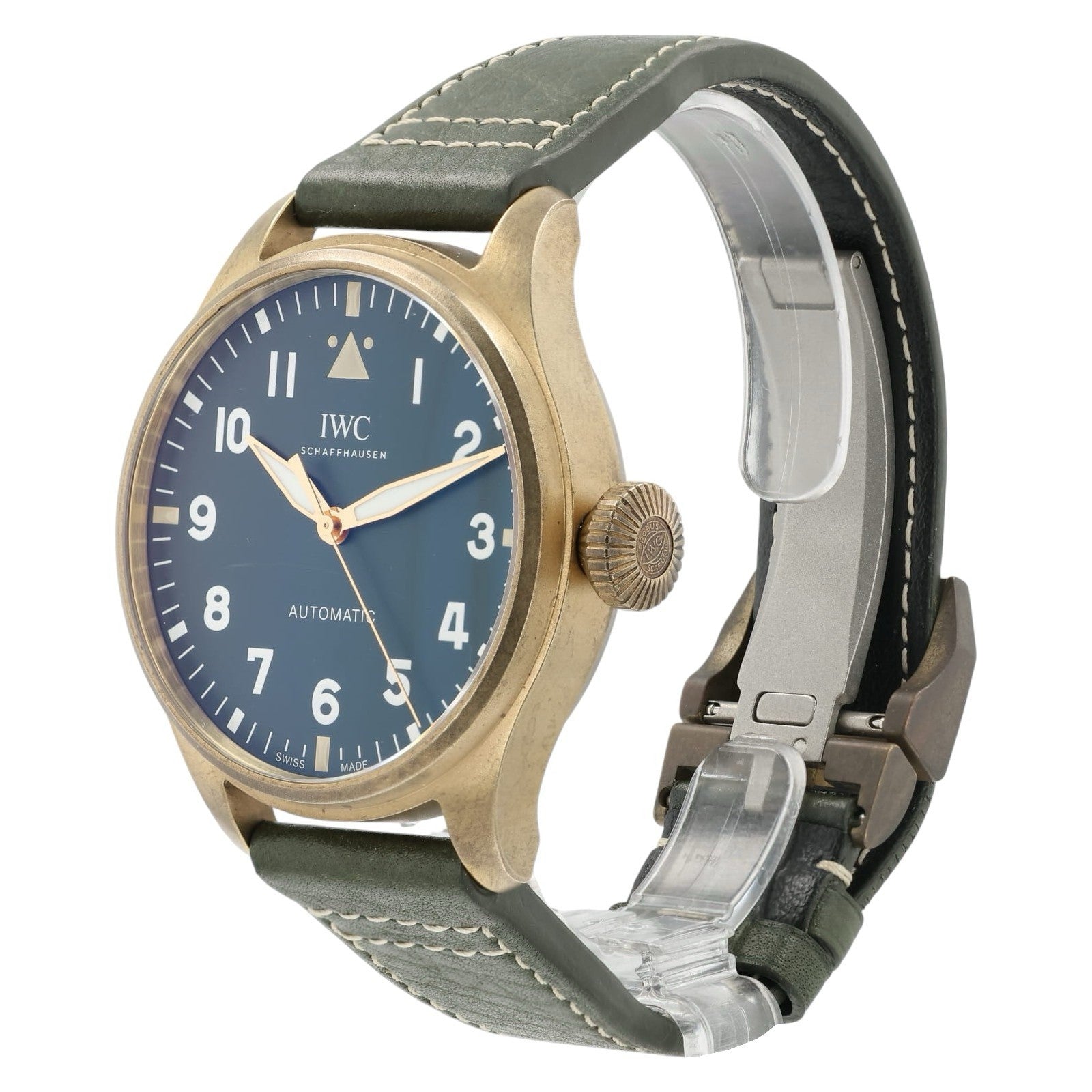 IWC Big Pilot Green Dial Bronze 43mm Automatic Movement Mens Watch IW329702