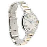Cartier Ballon Blue Silver Dial 18k Yellow Gold & Steel 42mm Automatic W69009Z3