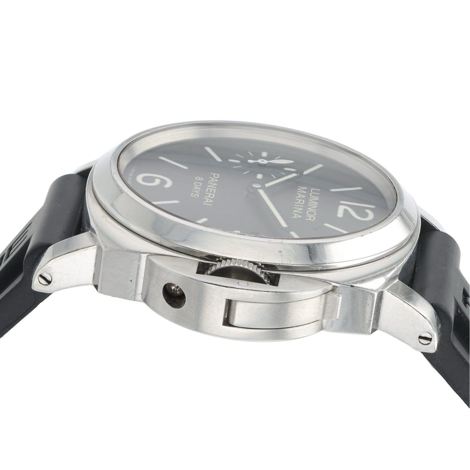 Panerai Luminor Marina 8 Days Steel Black Dial 44mm Manual Wind Mens PAM00510