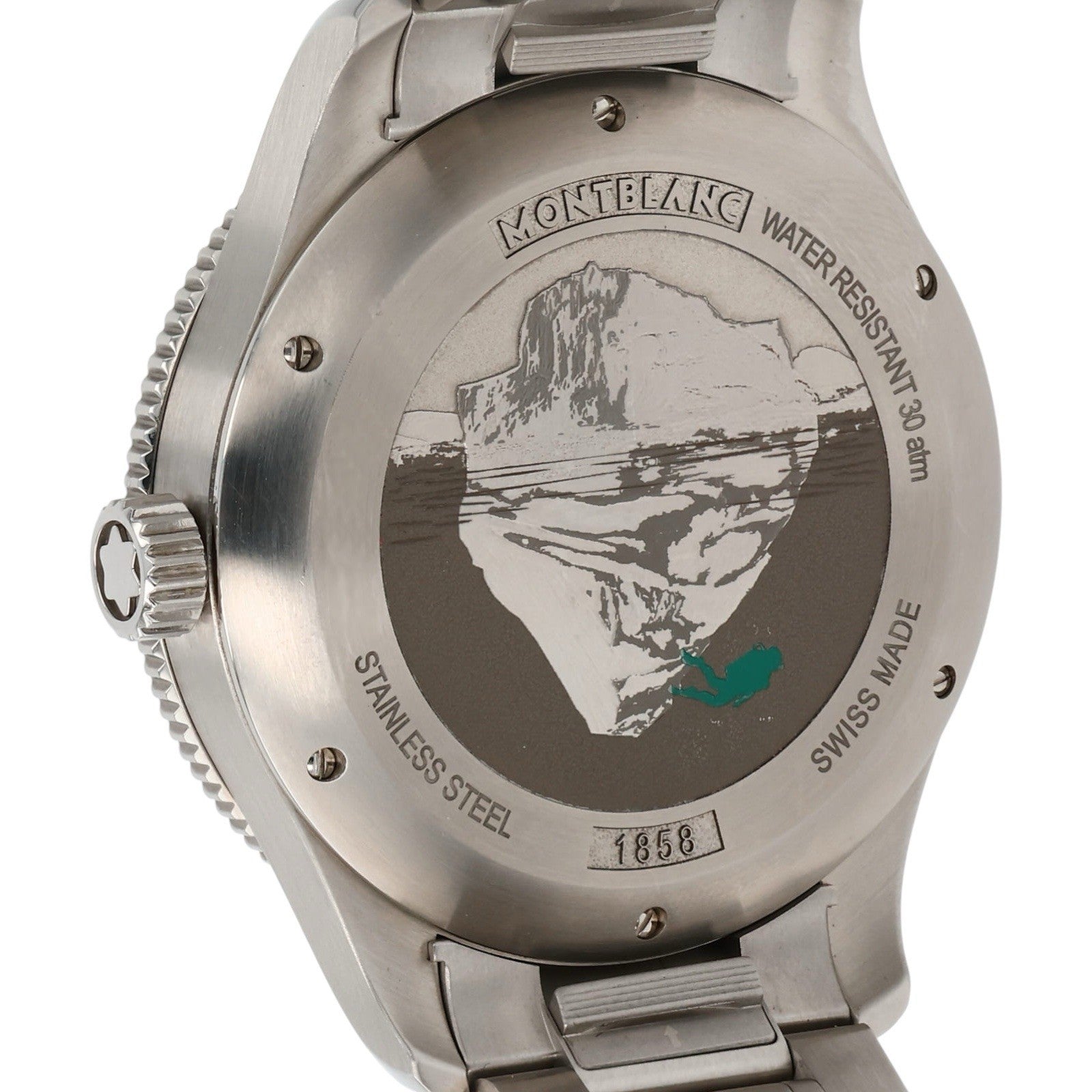 Montblanc Iced Sea Stainless Steel Green Dial 42mm Automatic Men’s Watch 7578
