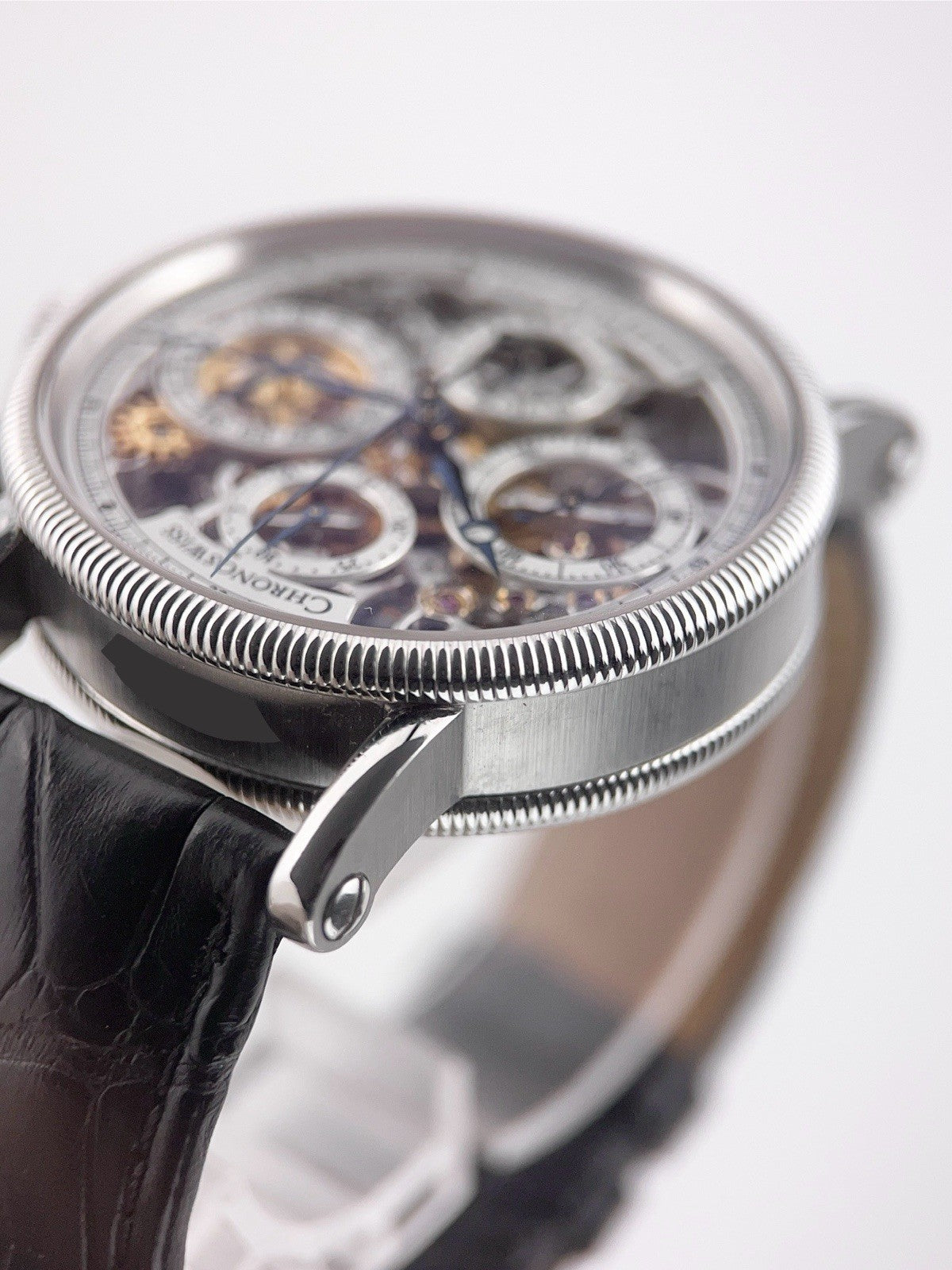 Chronoswiss Opus Stainless Steel Skeleton Dial 38mm Automatic Mens Watch CH7523