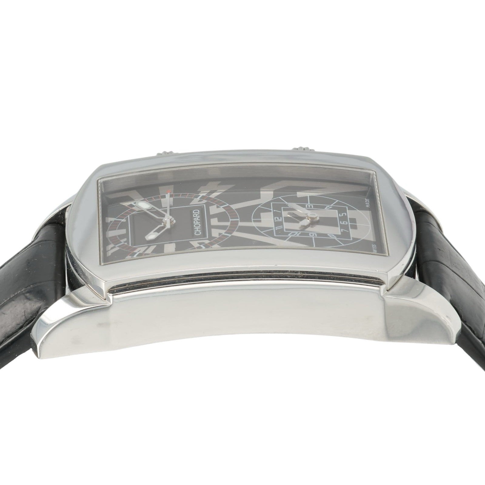 Chopard GMT Dual Time Black Dial Stainless Steel 38mm Automatic Men’s Watch 8468