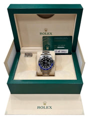 Rolex GMT Master II Stainless Steel Black Dial 40mm Automatic Men’s 126710BLNR