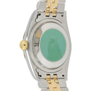 Rolex Datejust Blue Dial Gold & Steel 36mm Automatic Movement Mens Watch 16233