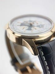 Breitling Transocean Chrono 18k Rose Gold White Dial 46mm Automatic Watch RB0510