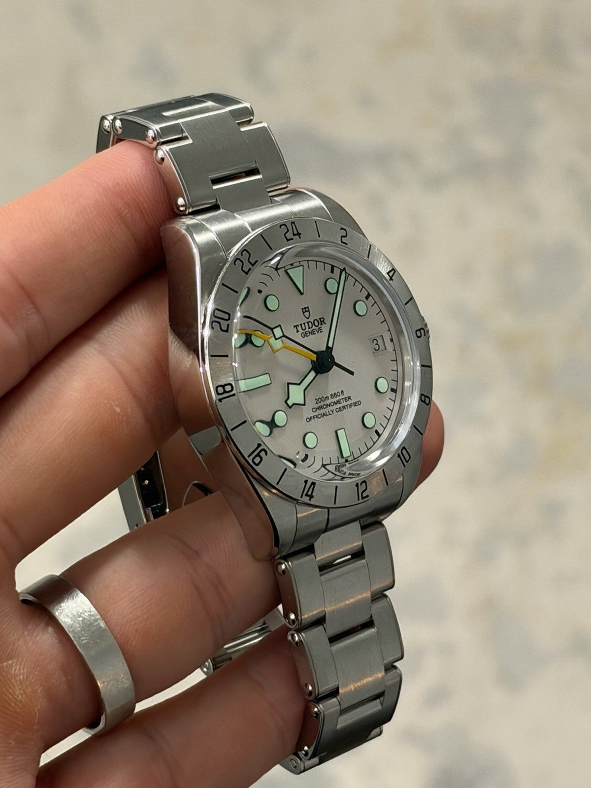Tudor Black Bay Pro M79470-0004 39mm Steel Opaline Dial GMT Chronometer