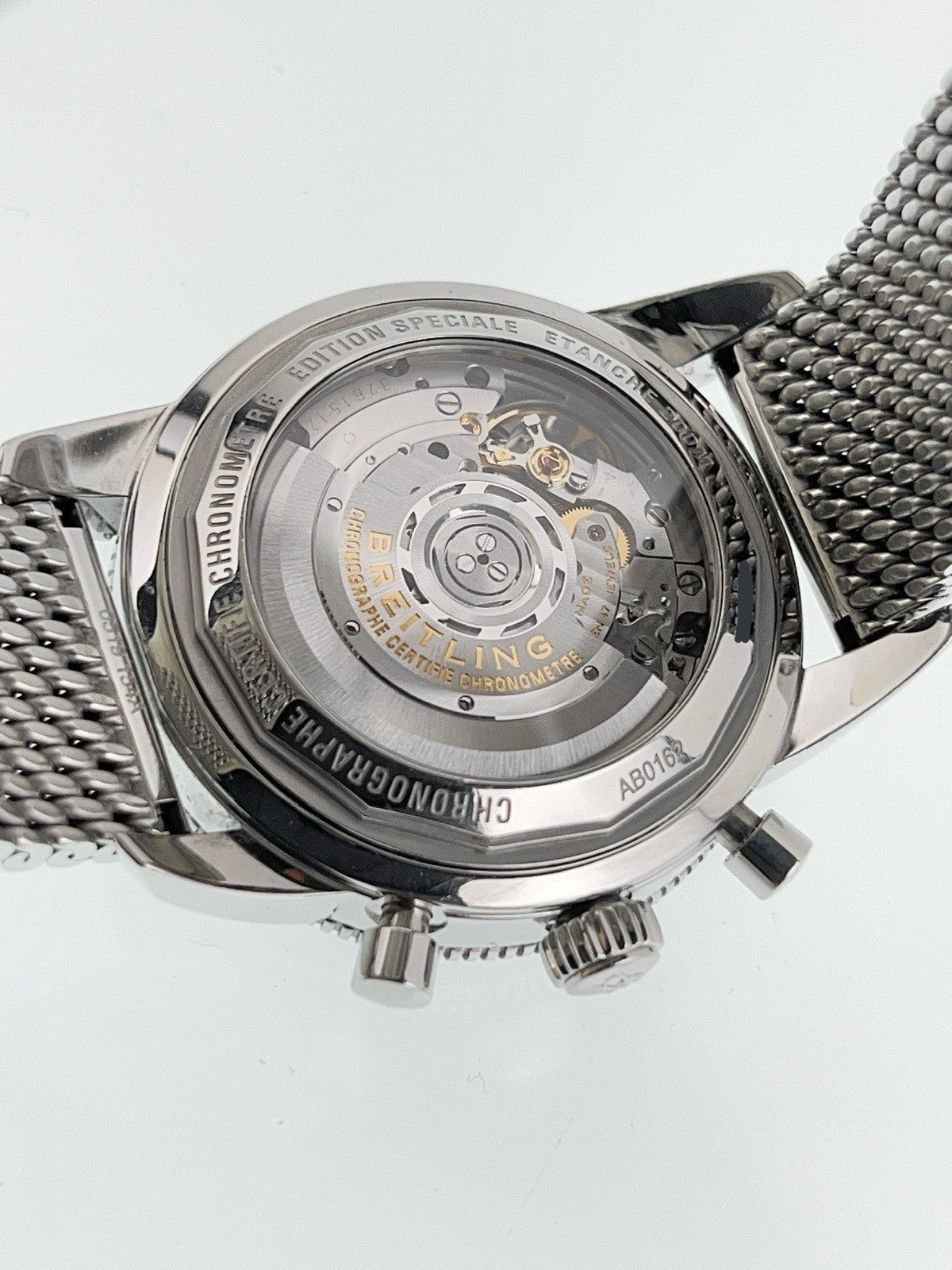 Breitling Superocean Chrono Steel Silver Dial 44mm Automatic Mens Watch AB0162