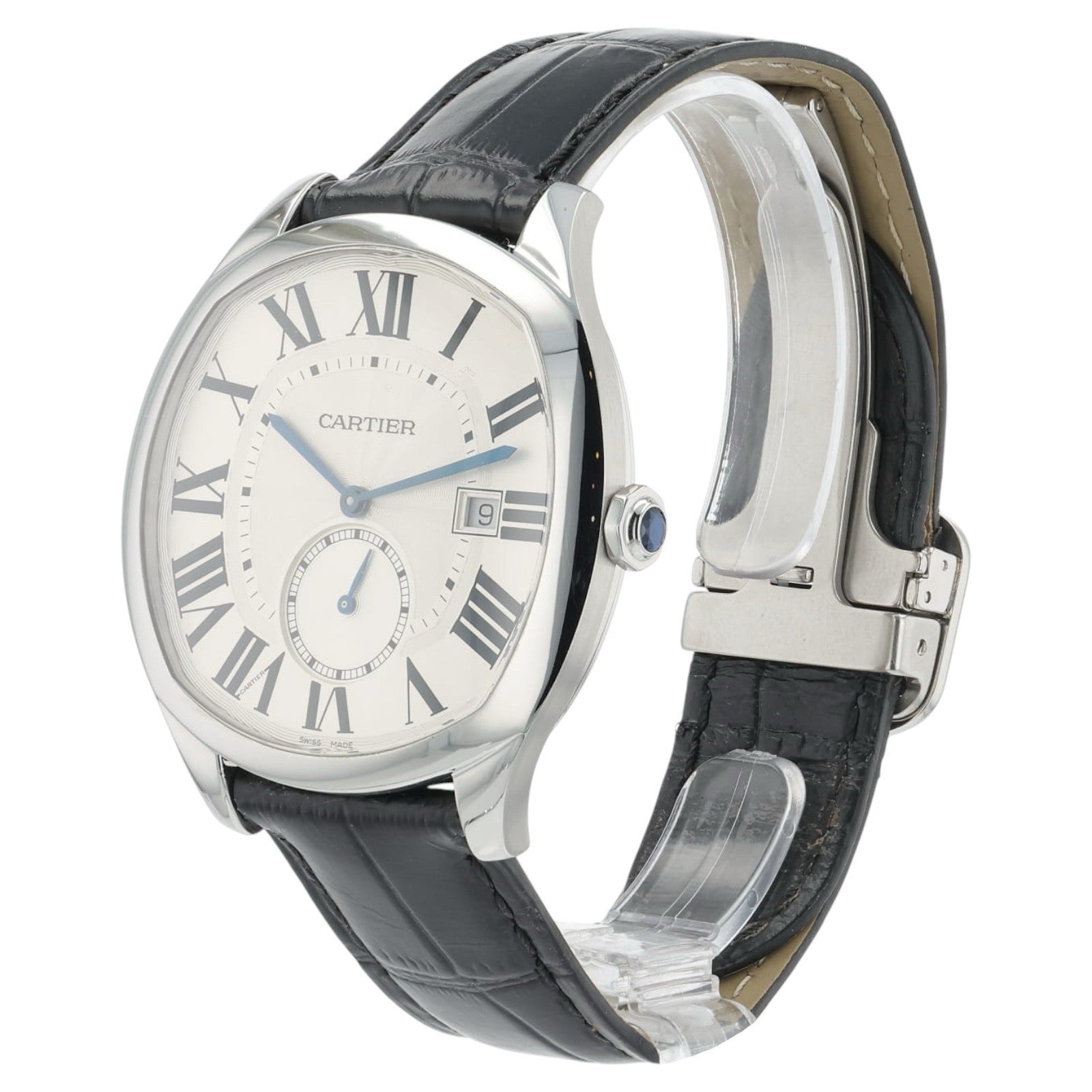 Cartier Drive de Cartier Steel Silver Dial 40mm Automatic Mens Watch WSNM0004