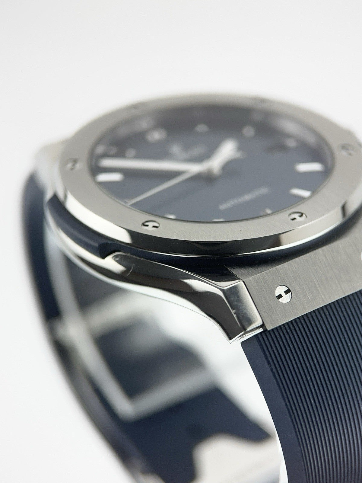 Hublot Classic Fusion Titanium Blue Dial 45mm Automatic Mens 511.NX.7170.RX