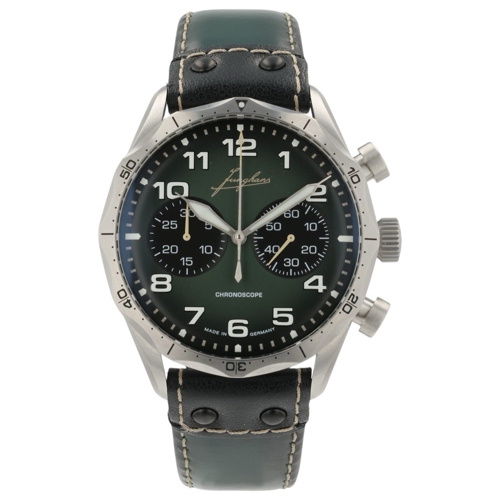 Junghans Pilot Green Dial Stainless Steel 43.3mm Automatic Men’s 027/3492.00