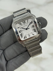 Cartier Santos Stainless Steel Silver Dial 39mm Automatic Men's Watch WSSA0018