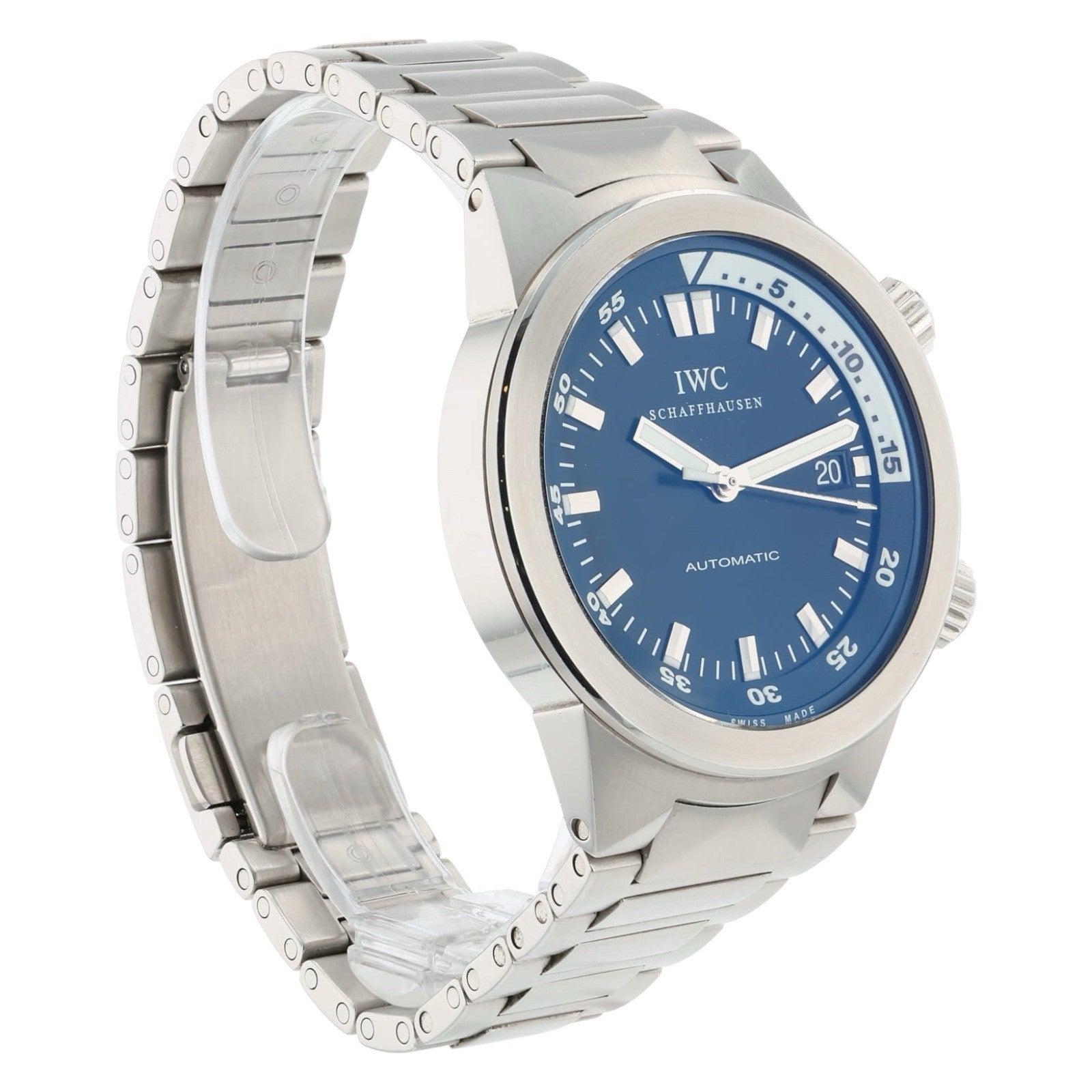 IWC Aquatimer Stainless Steel Black Dial 41mm Automatic Movement Mens IW354801