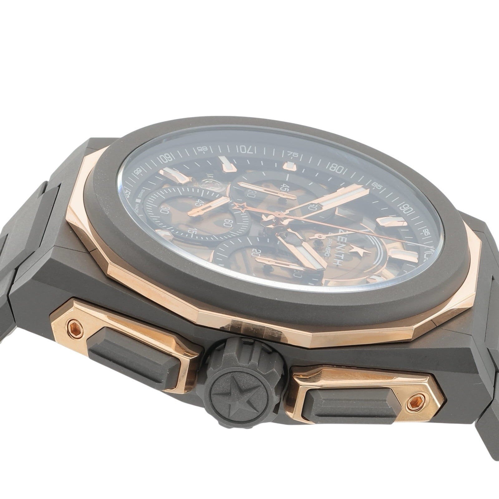 NEW 2025 Zenith Defy Titanium Black Dial 45mm Automatic Mens Watch 87.9100.9004