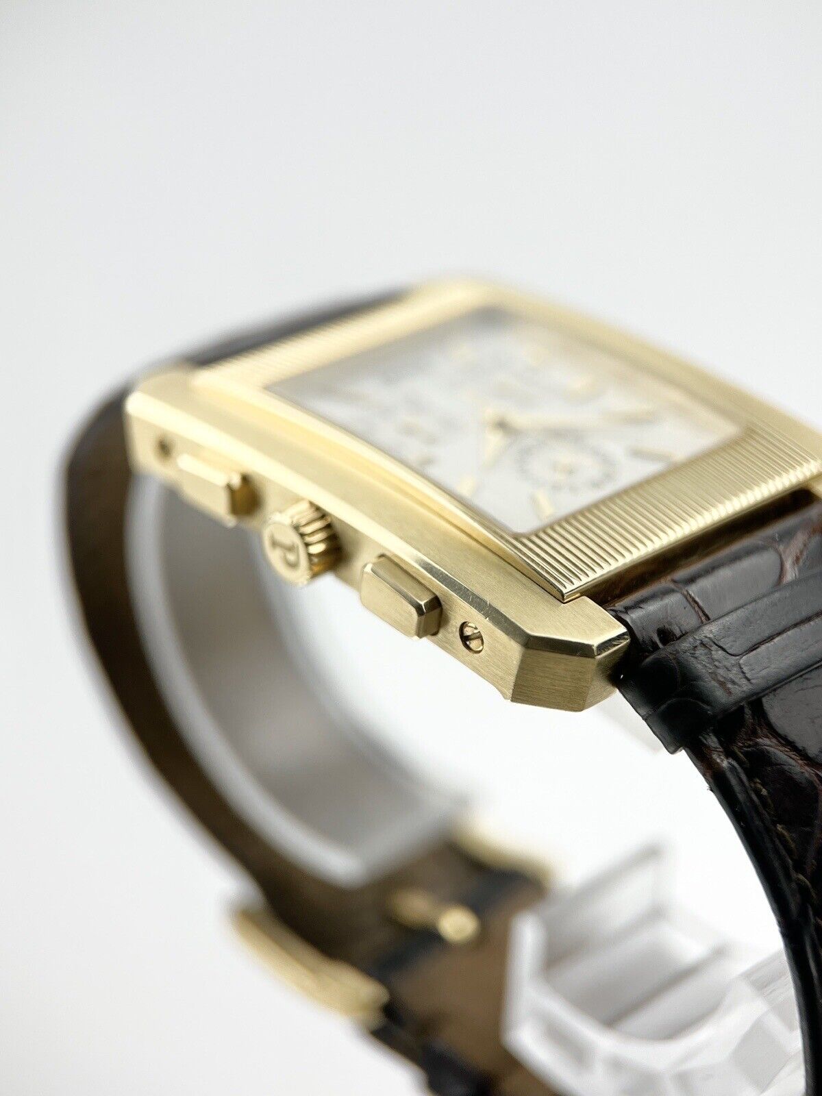 Men s Piaget Protocole Watch 18K Yellow Gold 14600 Silver Dial