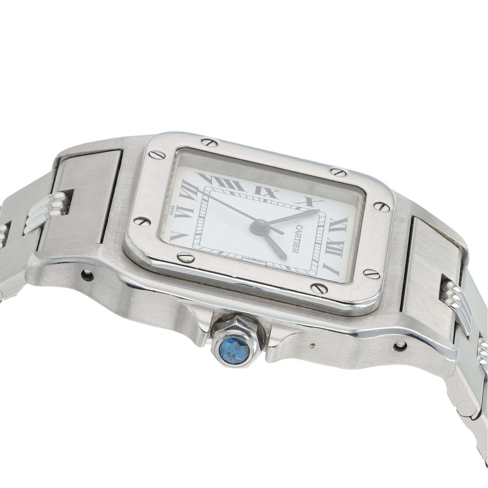Cartier Santos Stainless Steel White Dial 29x41mm Automatic Unisex Watch 2960