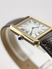 Cartier Tank Solo 18k Yellow Gold and Steel 24mm Quartz Women's Watch 2743