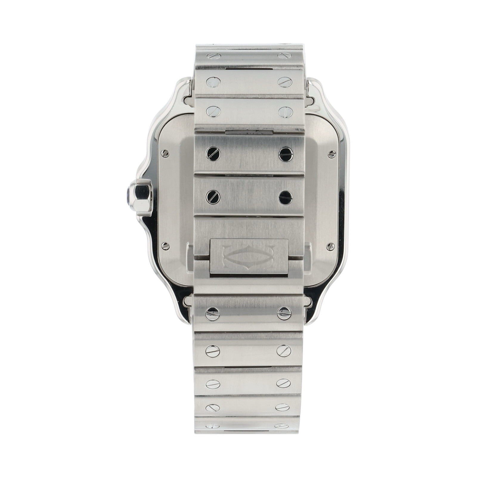 Cartier Santos de Cartier Steel Blue Dial 39.8mm Automatic Mens Watch WSSA0030