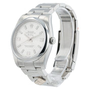 Rolex Air King Dominos Silver Dial Steel 34mm Automatic Unisex Watch 114200