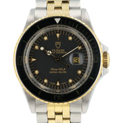 Tudor Mini Sub Black Dial Gold & Steel 33mm Automatic Unisex Watch 73091