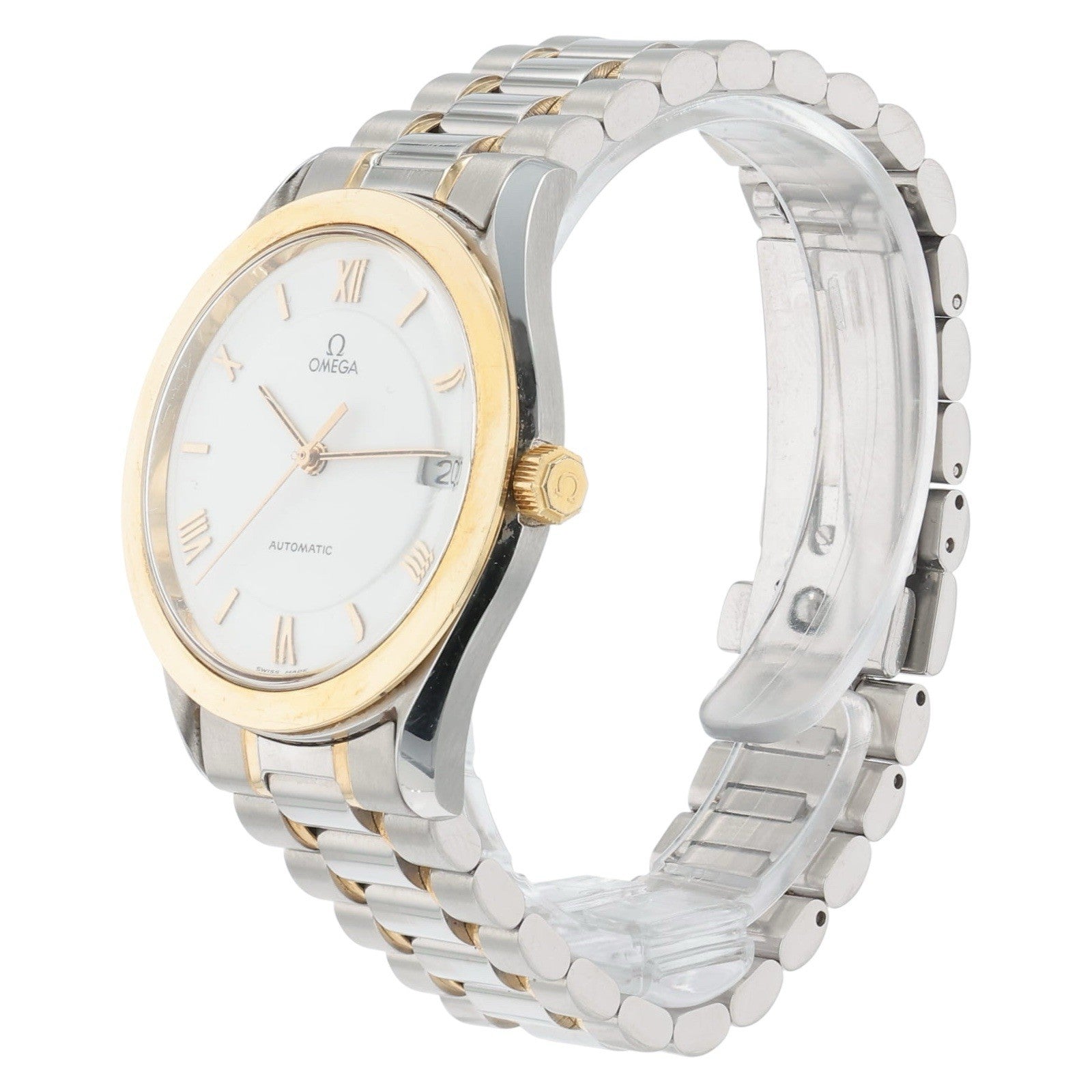 Omega Classic Heritage Steel & Gold White Dial 35mm Automatic Men’s 166.0285