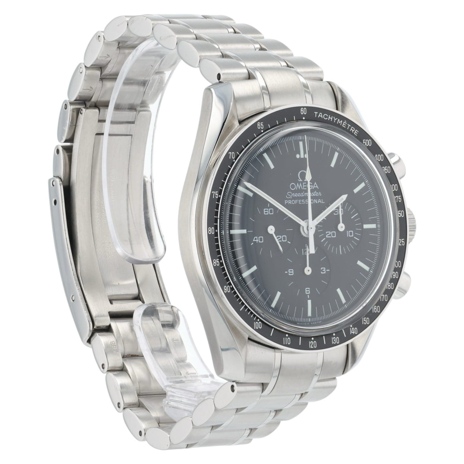 Omega Speedmaster Black Dial Stainless Steel 42mm Manual Wind Mens Watch 3572.50