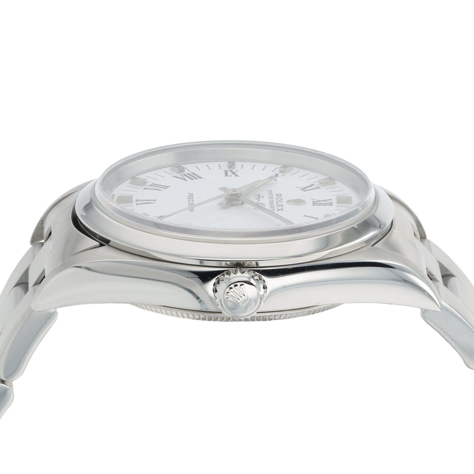 Rolex Air King White Dial Stainless Steel 34mm Automatic Men’s Watch 14000