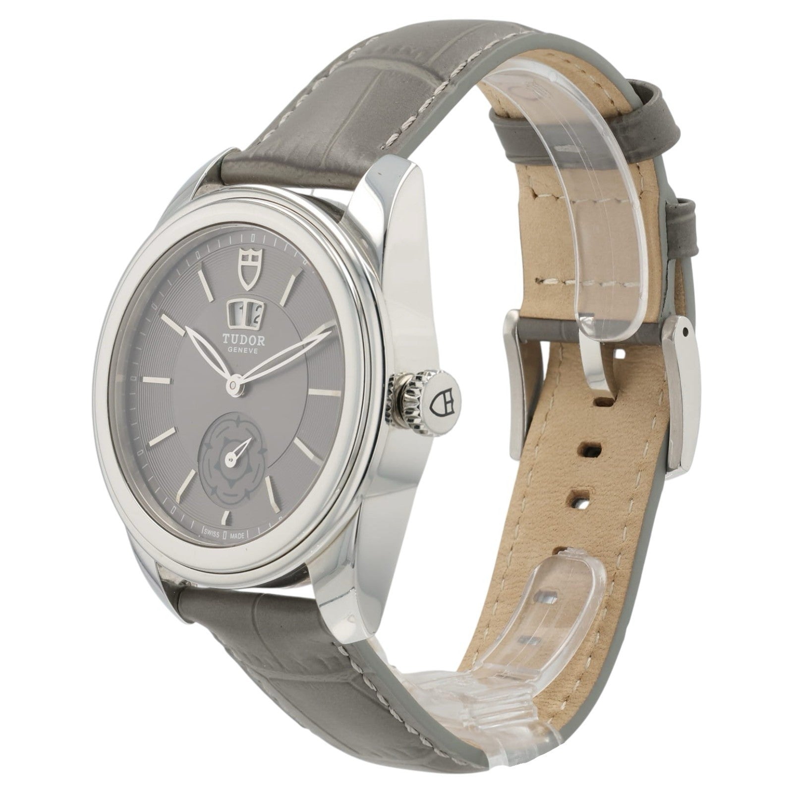 Tudor Glamour Double Date Gray Dial Stainless Steel 42mm Automatic Men’s 57000