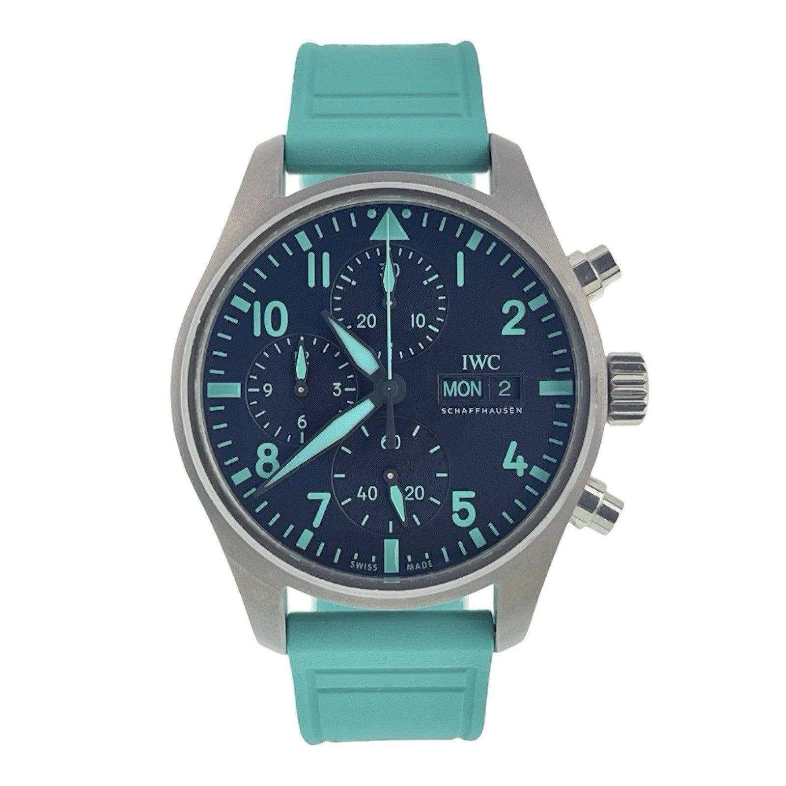 NEW 2026 IWC Petronas Pilot Chronograph Titanium Black Dial 41mm Watch IW388108