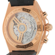 NEW 2025 Breitling Chronomat 18k Rose Gold Meteorite Dial 40mm Watch RB0134