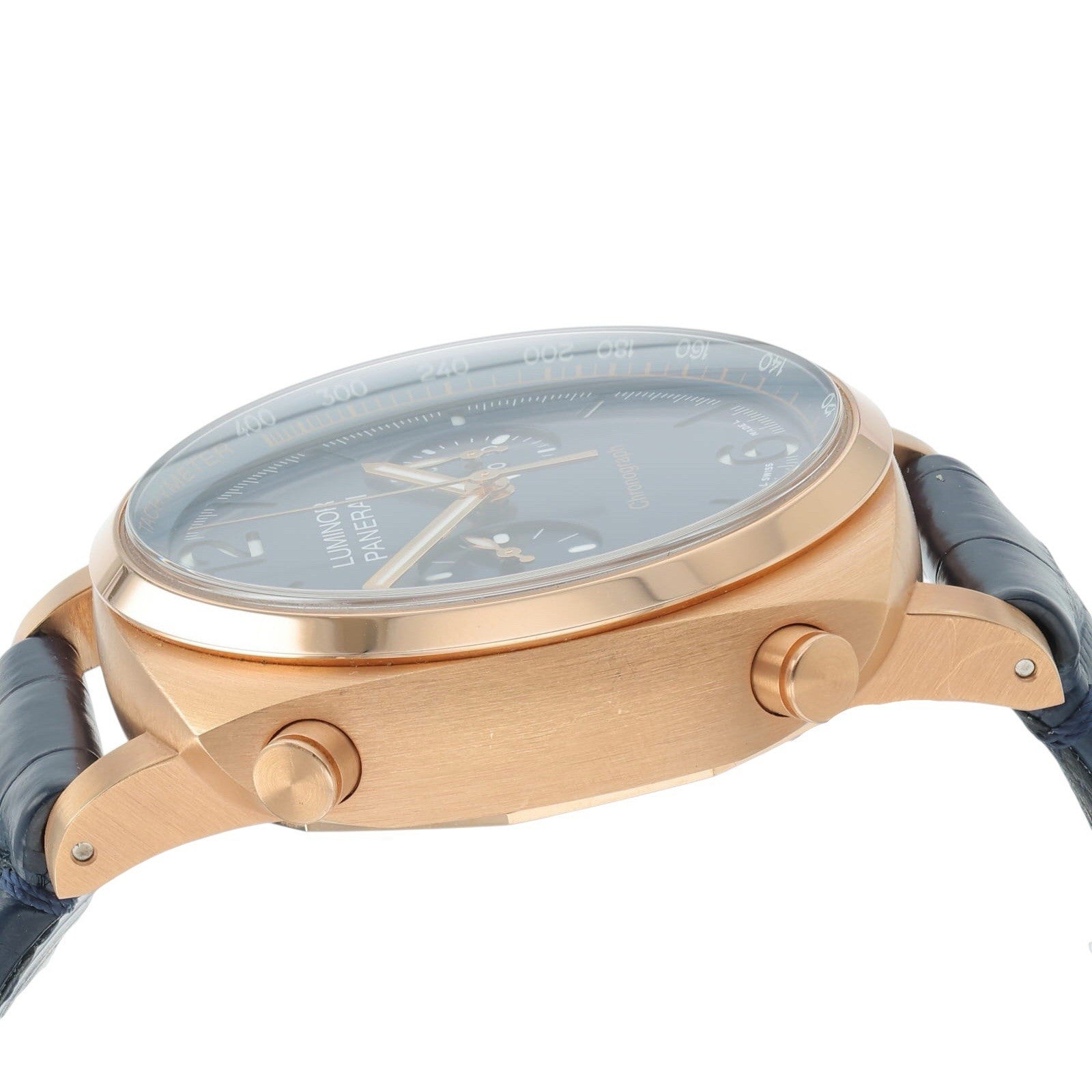 Panerai Luminor Marina 18k Rose Gold  Blue Dial 44mm Automatic Mens PAM01111