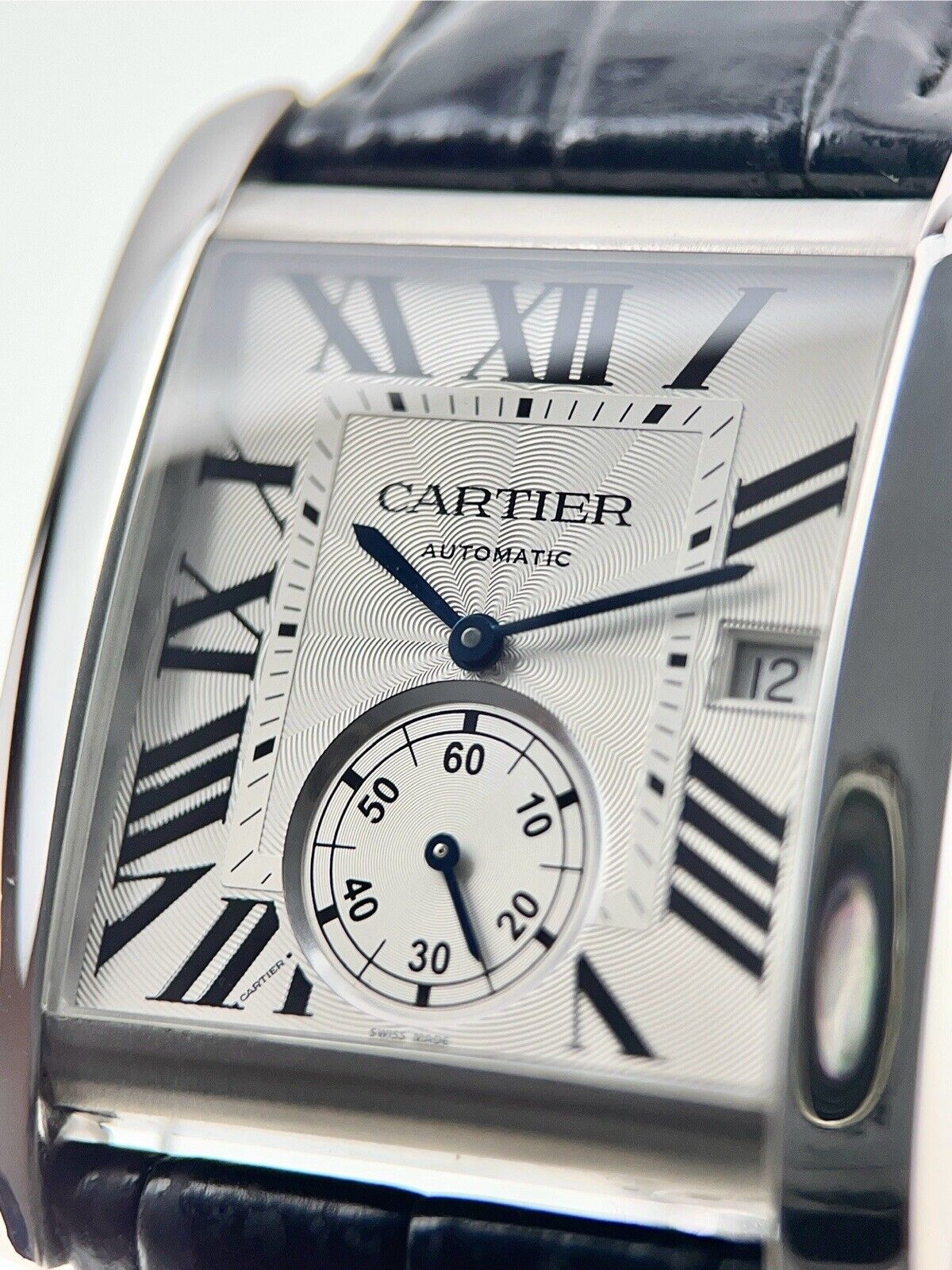 Cartier Tank MC Stainless Steel 34mm Roman Dial Automatic Men’s Watch 3589