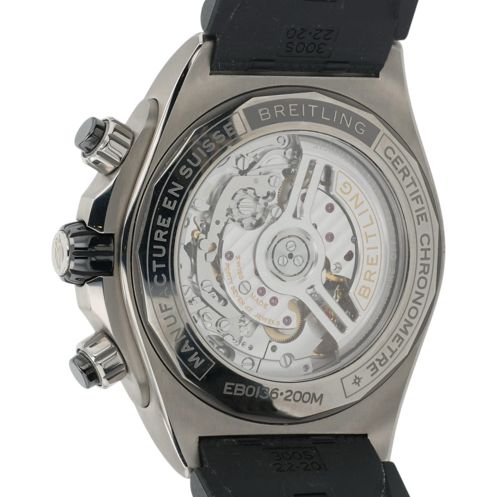 Breitling Chronomat Grey Dial Titanium 44mm Automatic Movement Mens Watch EB0136