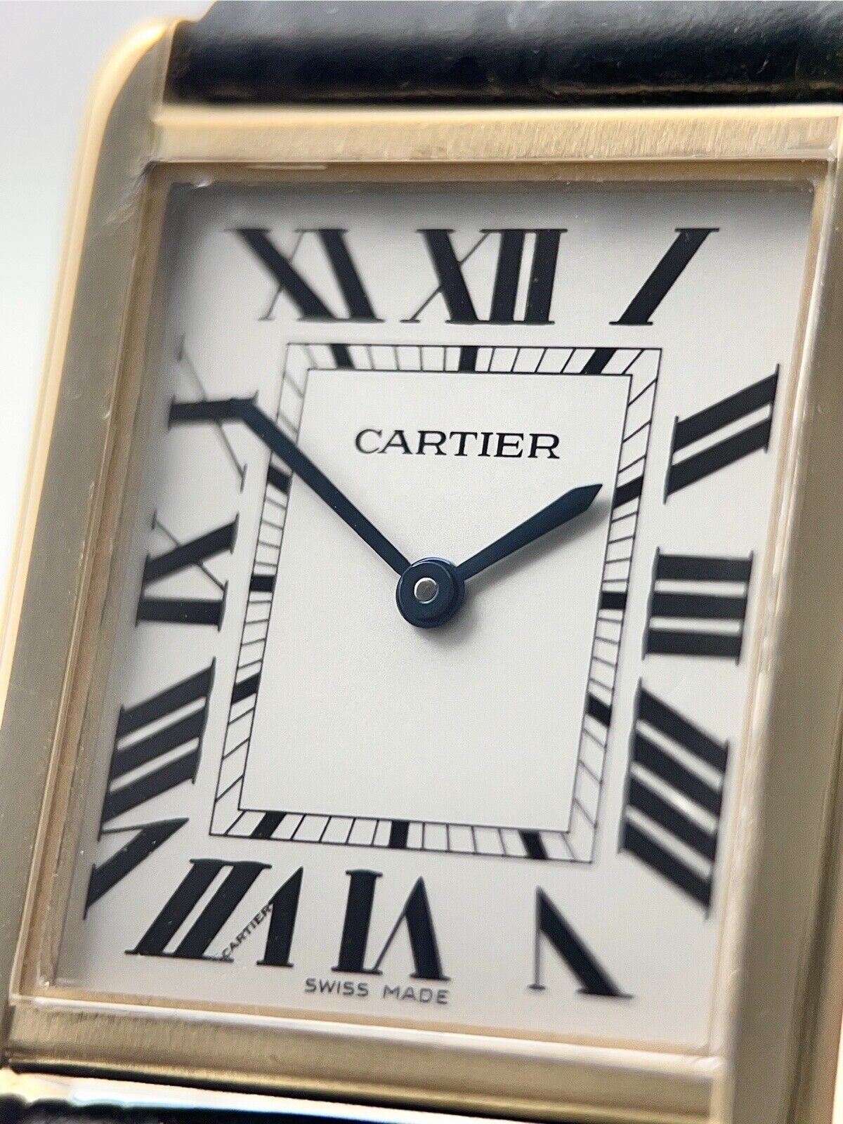 Cartier Tank Solo 18k Yellow Gold and Steel 34mm Quartz Watch W5200004